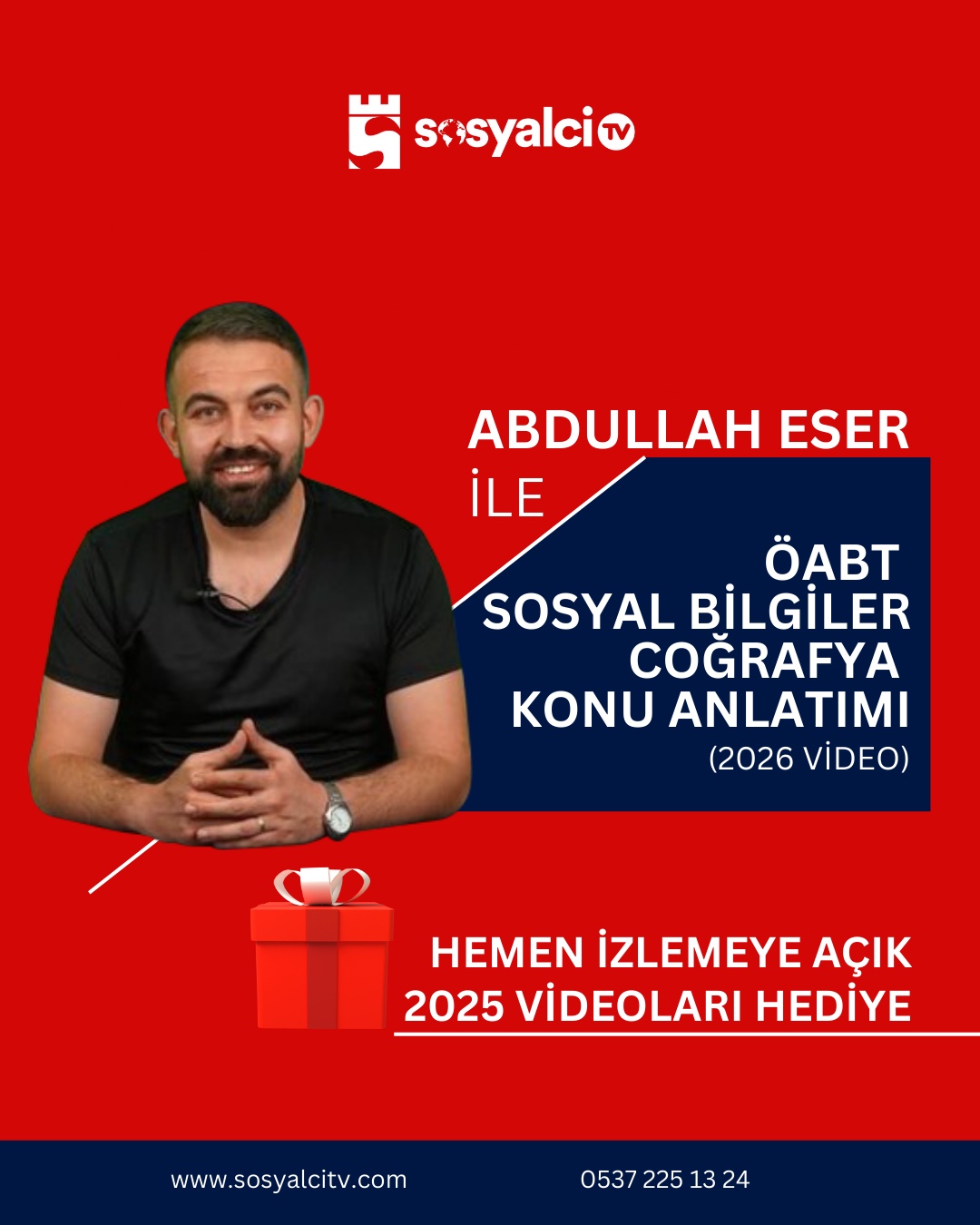 ABDULLAH ESER 2026 ÖABT SOSYAL BİLGİLER COĞRAFYA VİDEO